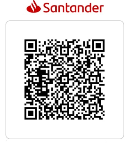 QR Code Pix do Banco Santander para dízimos