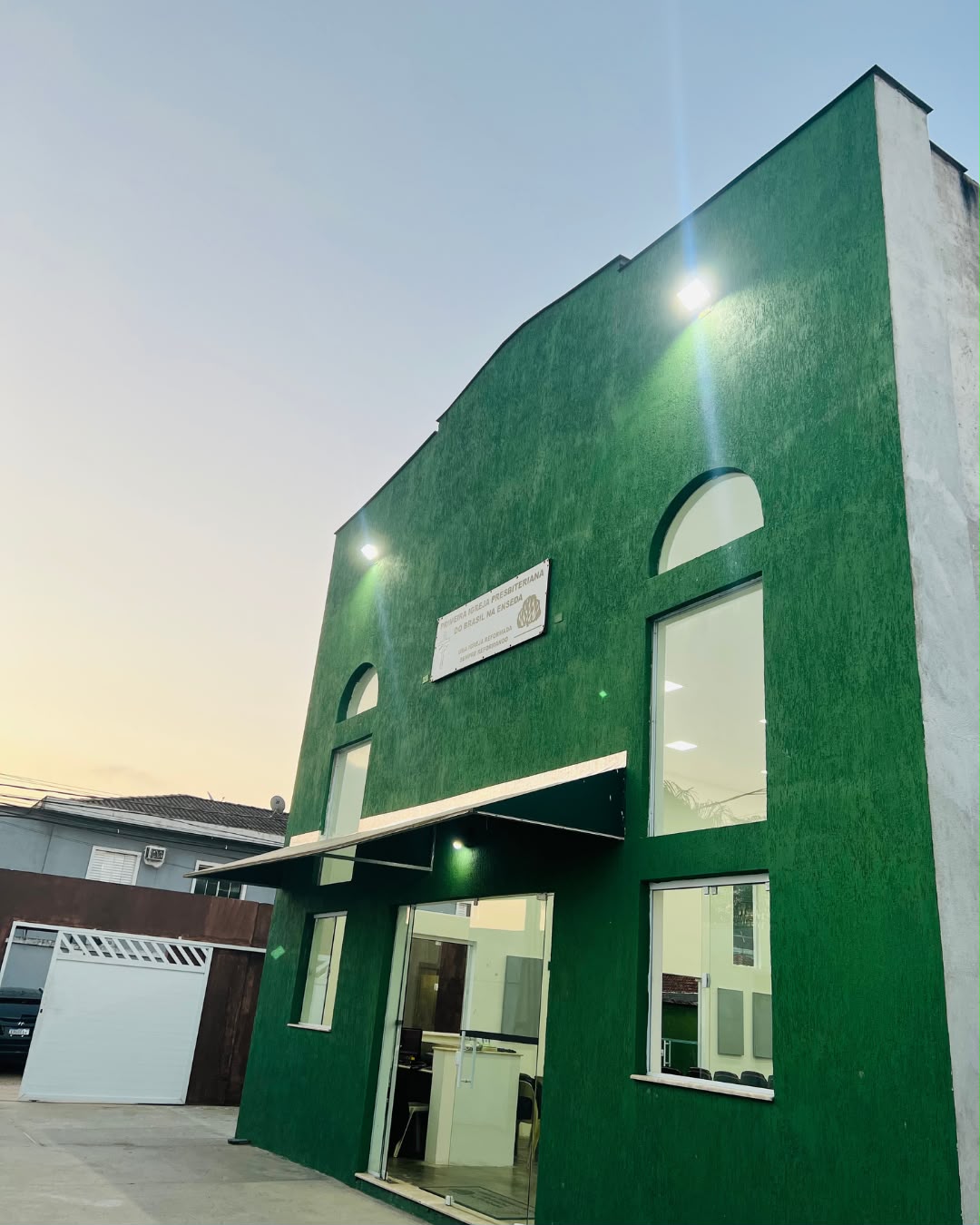 Fachada da Primeira Igreja Presbiteriana do Brasil na Enseada